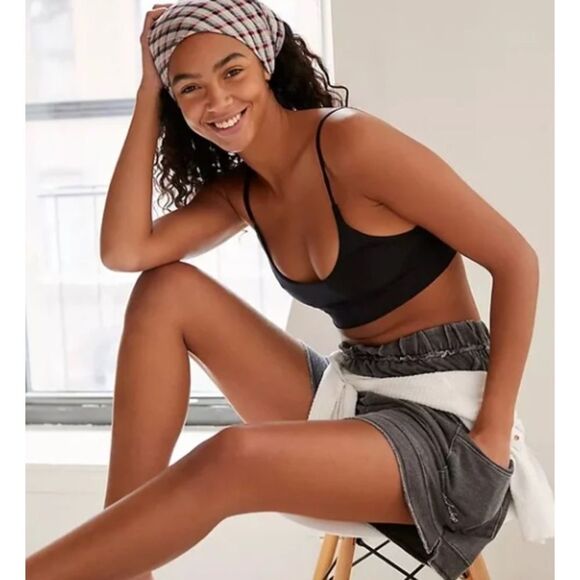 NEW We Are HAH x Free People Cami BrHAH - Noir Small - Picture 5 of 5